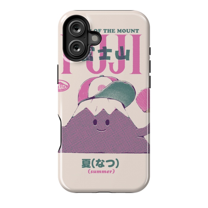 iPhone 16 Plus StrongFit Mount Fuji Summer by Ilustrata