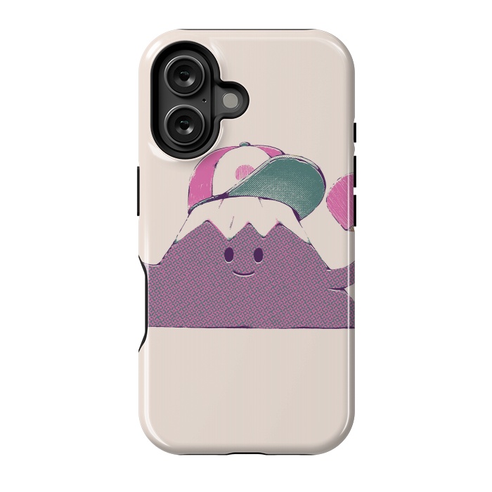 iPhone 16 StrongFit Mount Fuji Summer Sticker by Ilustrata