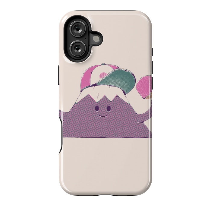 iPhone 16 Plus StrongFit Mount Fuji Summer Sticker by Ilustrata