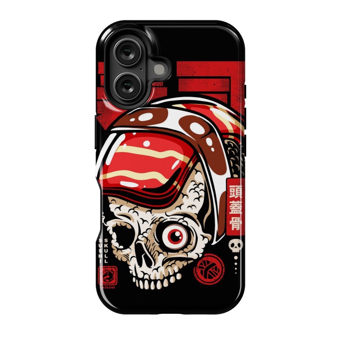 iPhone 16 StrongFit Skull Sushi by LM2Kone