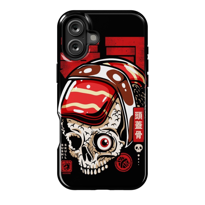 iPhone 16 Plus StrongFit Skull Sushi by LM2Kone