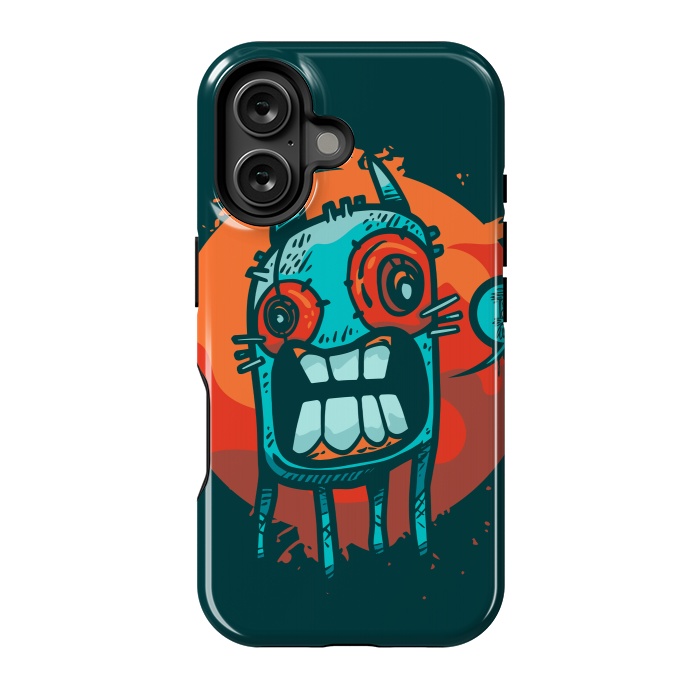 iPhone 16 StrongFit happy monster by Manuvila