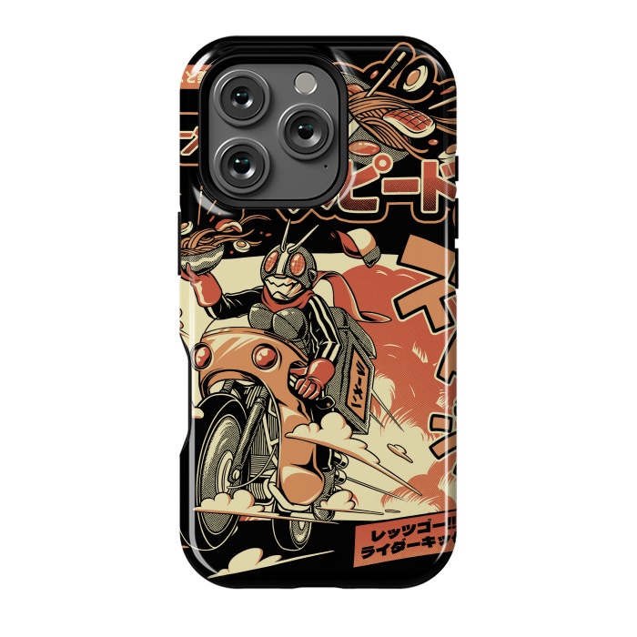 iPhone 16 Pro StrongFit Ramen Rider - Black Version by Ilustrata