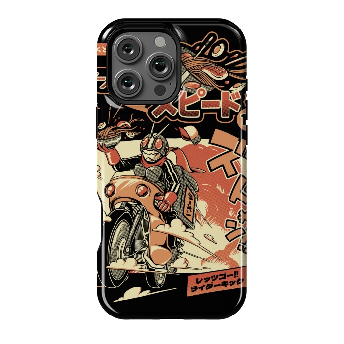 iPhone 16 Pro Max StrongFit Ramen Rider - Black Version by Ilustrata