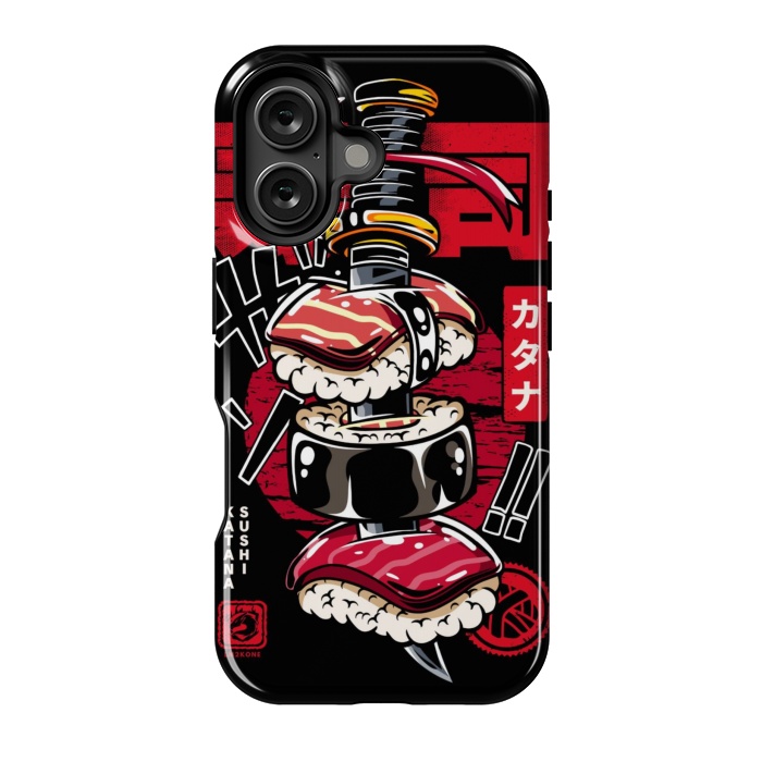 iPhone 16 StrongFit Japan Katana Sushi by LM2Kone