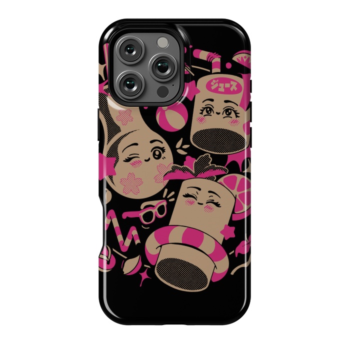 iPhone 16 Pro Max StrongFit Anime Kawaii Drinks by Ilustrata