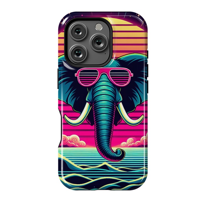 iPhone 16 Pro StrongFit Retro Star Elephant by JohnnyVillas