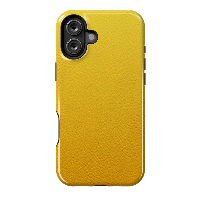 iPhone 16 Plus StrongFit Yellow Leather by JohnnyVillas