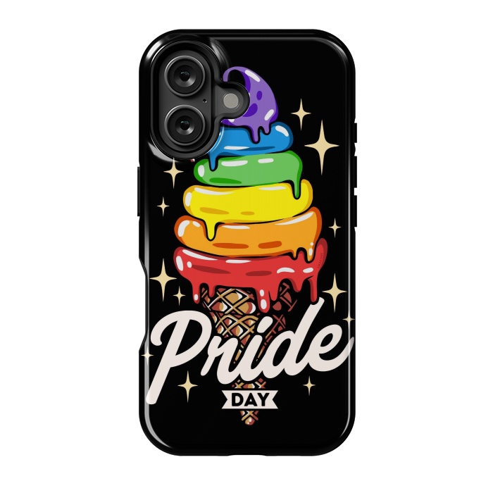 iPhone 16 StrongFit Rainbow Pride Ice Cream by LM2Kone