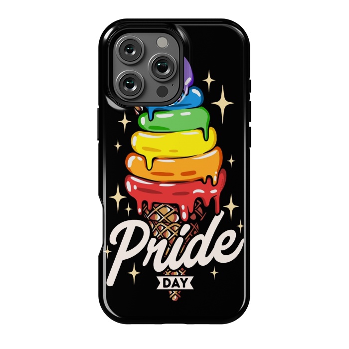 iPhone 16 Pro Max StrongFit Rainbow Pride Ice Cream by LM2Kone