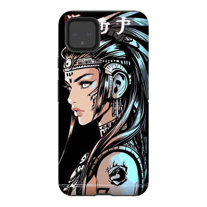 Pixel 4XL StrongFit Japan Girl Indian by LM2Kone