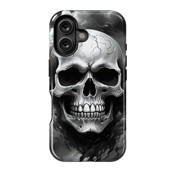 iPhone 16 StrongFit Dark Skull by JohnnyVillas