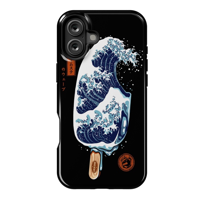 iPhone 16 Plus StrongFit Great Wave Ice Cream by LM2Kone