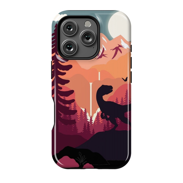 iPhone 16 Pro StrongFit Jurassic Raptor Outdoors by LM2Kone