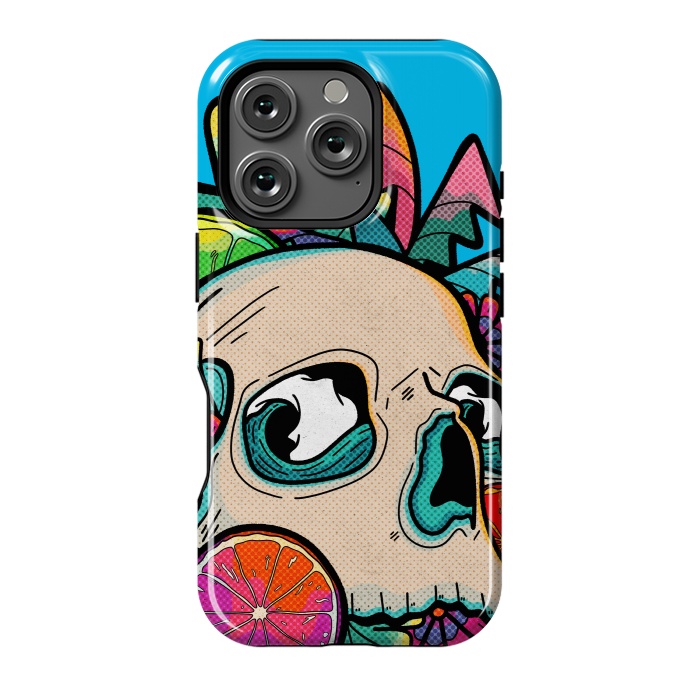 iPhone 16 Pro StrongFit Summer fruit skull by Steve Wade (Swade)