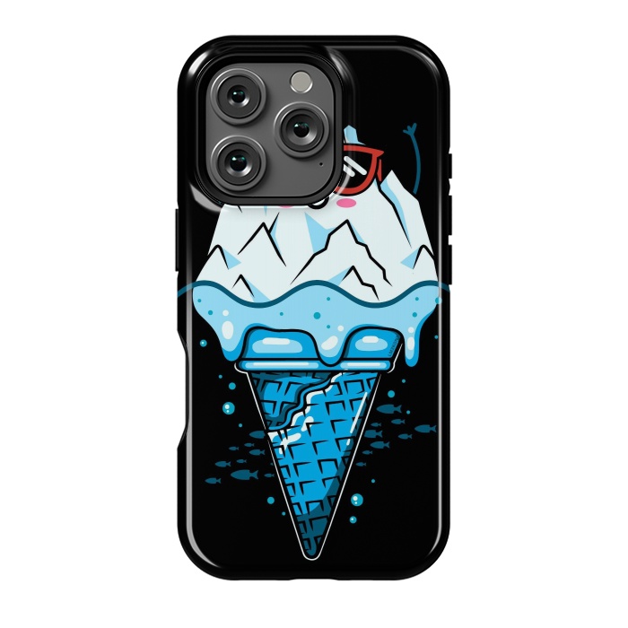 iPhone 16 Pro StrongFit Funny Iceberg Cream by LM2Kone