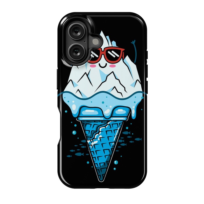 iPhone 16 StrongFit Funny Iceberg Cream by LM2Kone