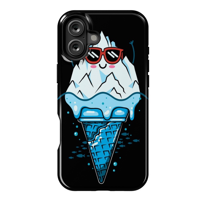 iPhone 16 Plus StrongFit Funny Iceberg Cream by LM2Kone