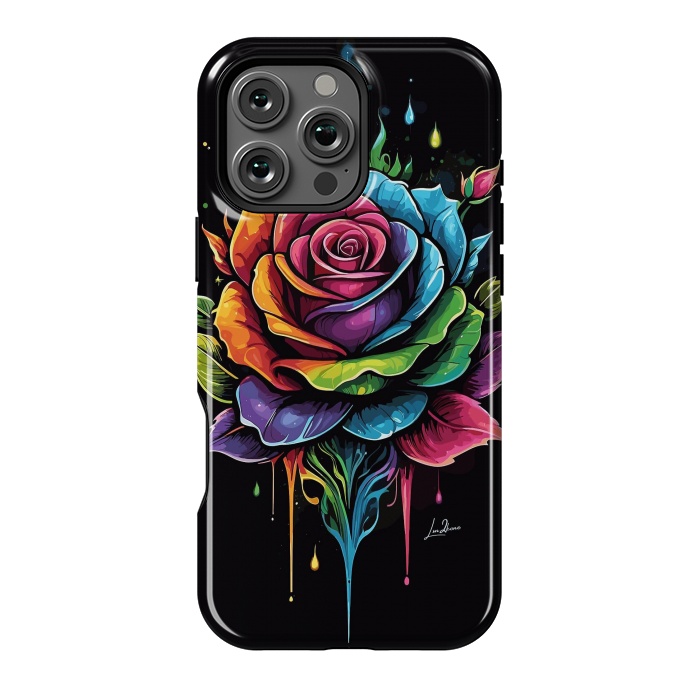 iPhone 16 Pro Max StrongFit Fantasy Multicolored Rose by LM2Kone