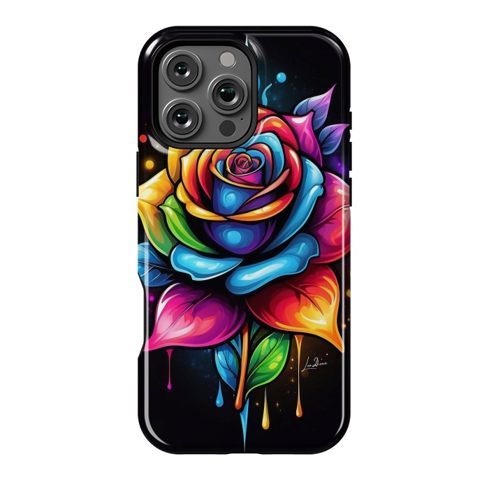 iPhone 16 Pro Max StrongFit Multicolored Rose by LM2Kone