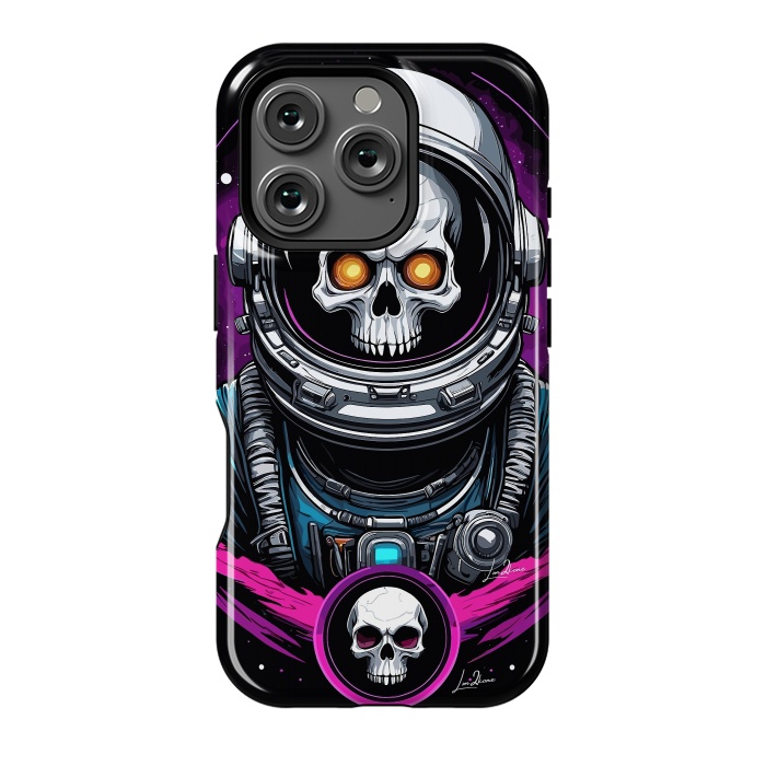 iPhone 16 Pro StrongFit Astronaut Skull Space by LM2Kone