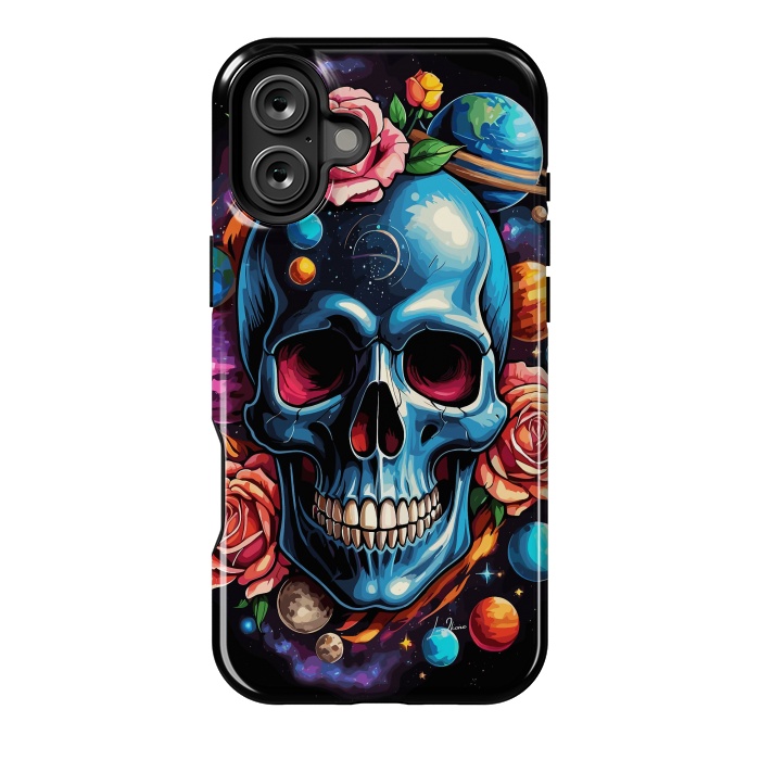 iPhone 16 Plus StrongFit Astronomic Skull by LM2Kone