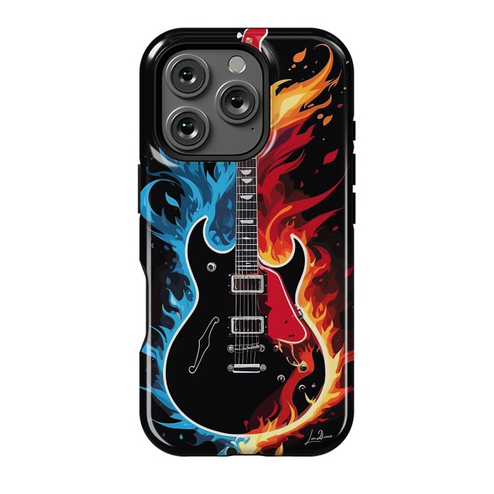 iPhone 16 Pro StrongFit Epic Blazing Guitar by LM2Kone