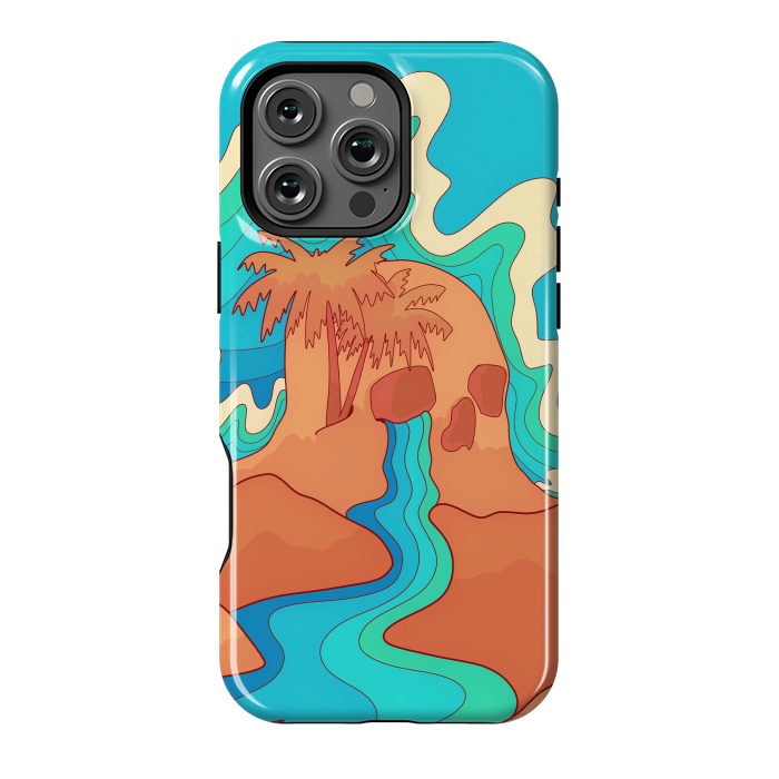 iPhone 16 Pro Max StrongFit Sea skull by Steve Wade (Swade)