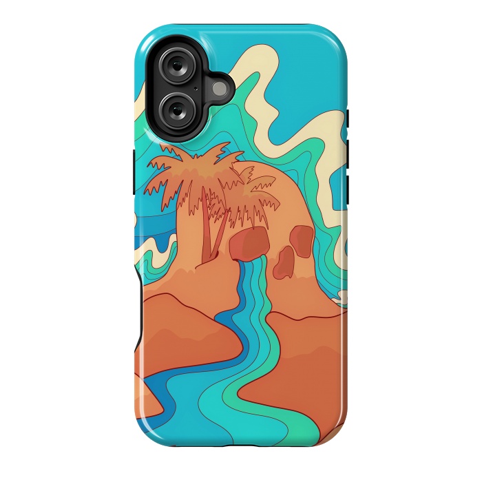 iPhone 16 Plus StrongFit Sea skull by Steve Wade (Swade)