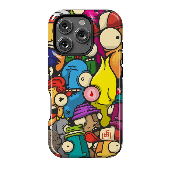 iPhone 16 Pro StrongFit color cartoon characters by Manuvila