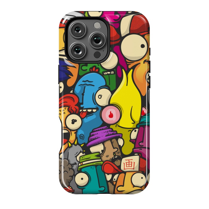 iPhone 16 Pro Max StrongFit color cartoon characters by Manuvila