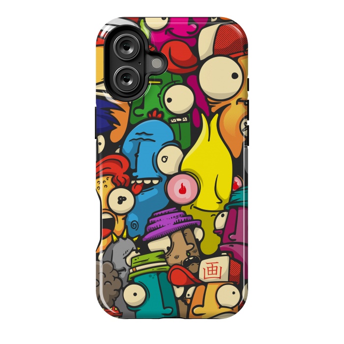 iPhone 16 Plus StrongFit color cartoon characters by Manuvila