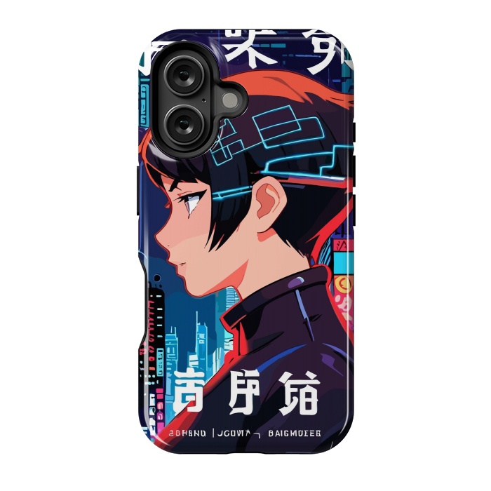 iPhone 16 StrongFit Cyberpunk Japanese City by LM2Kone