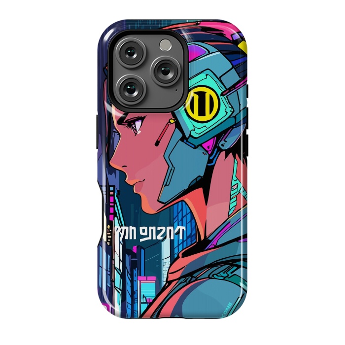 iPhone 16 Pro StrongFit Pop Cyberpunk Neon by LM2Kone