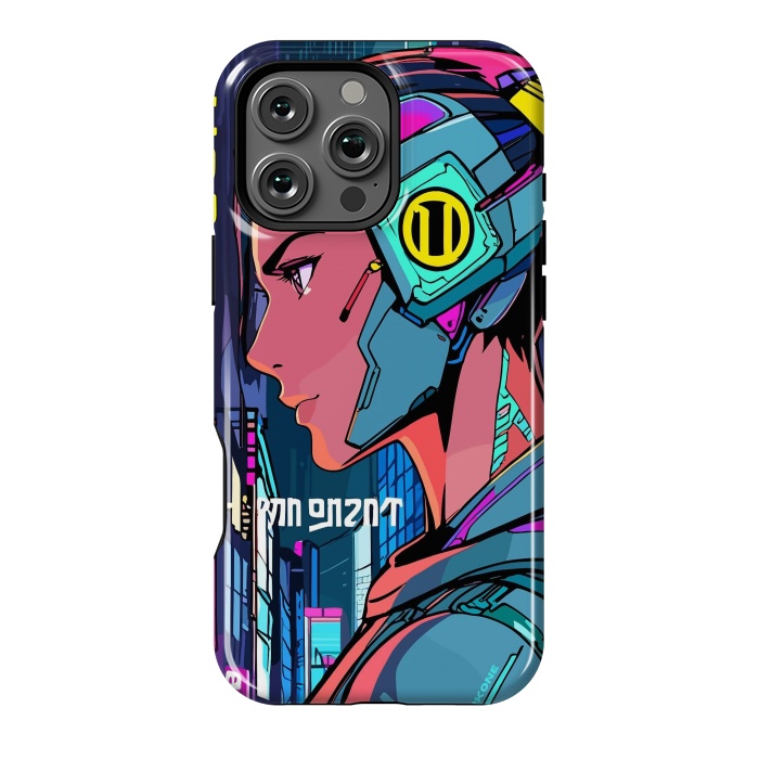 iPhone 16 Pro Max StrongFit Pop Cyberpunk Neon by LM2Kone