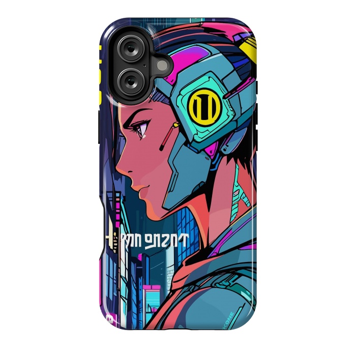 iPhone 16 Plus StrongFit Pop Cyberpunk Neon by LM2Kone