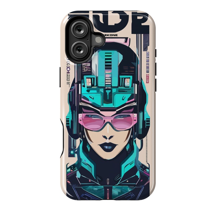 iPhone 16 Plus StrongFit Modern Symbolic Cyborg by LM2Kone