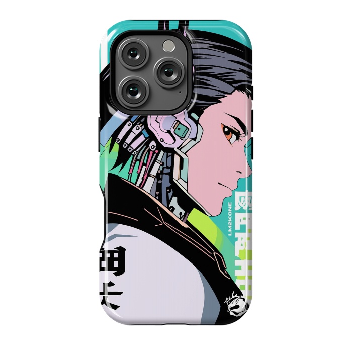 iPhone 16 Pro StrongFit Cyberpunk Gaming Cyborg by LM2Kone