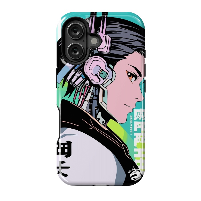 iPhone 16 StrongFit Cyberpunk Gaming Cyborg by LM2Kone