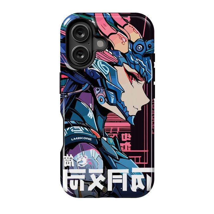 iPhone 16 StrongFit Cyberpunk Dragon Girl by LM2Kone