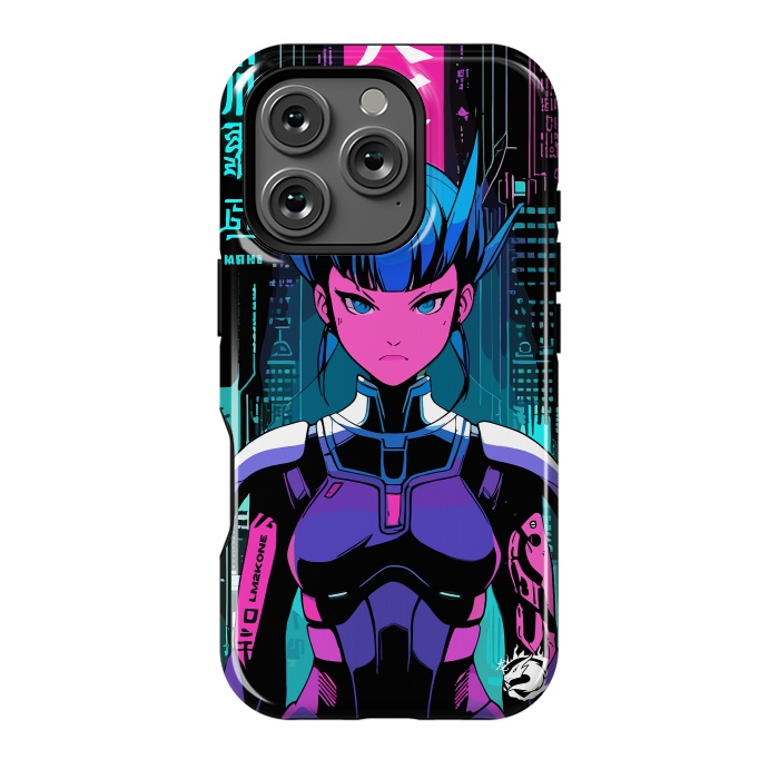 iPhone 16 Pro StrongFit Cyberpunk Japan Neon by LM2Kone