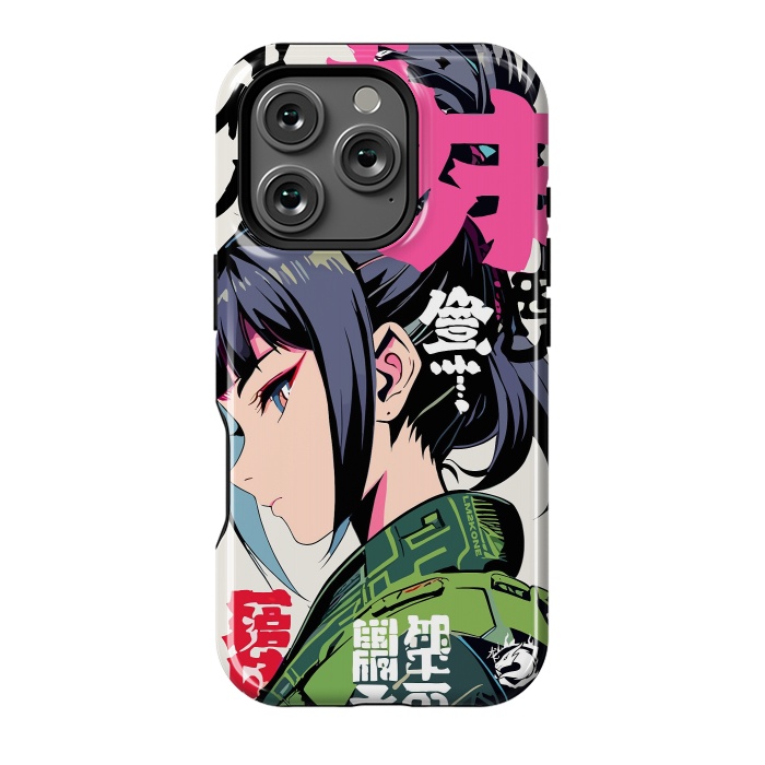 iPhone 16 Pro StrongFit Green Geisha Anime by LM2Kone