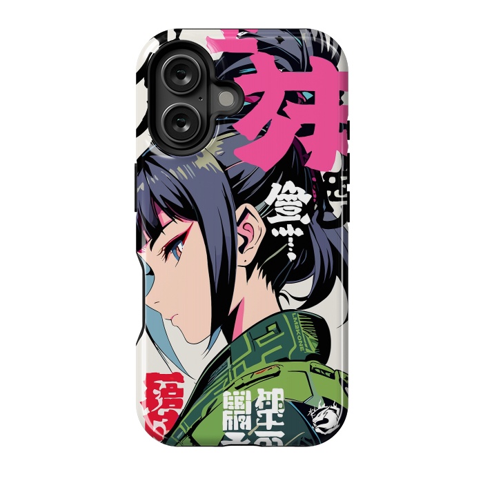 iPhone 16 StrongFit Green Geisha Anime by LM2Kone