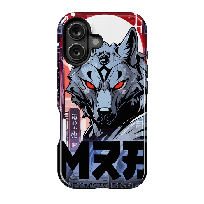 iPhone 16 StrongFit Cyberpunk Silver Wolf by LM2Kone