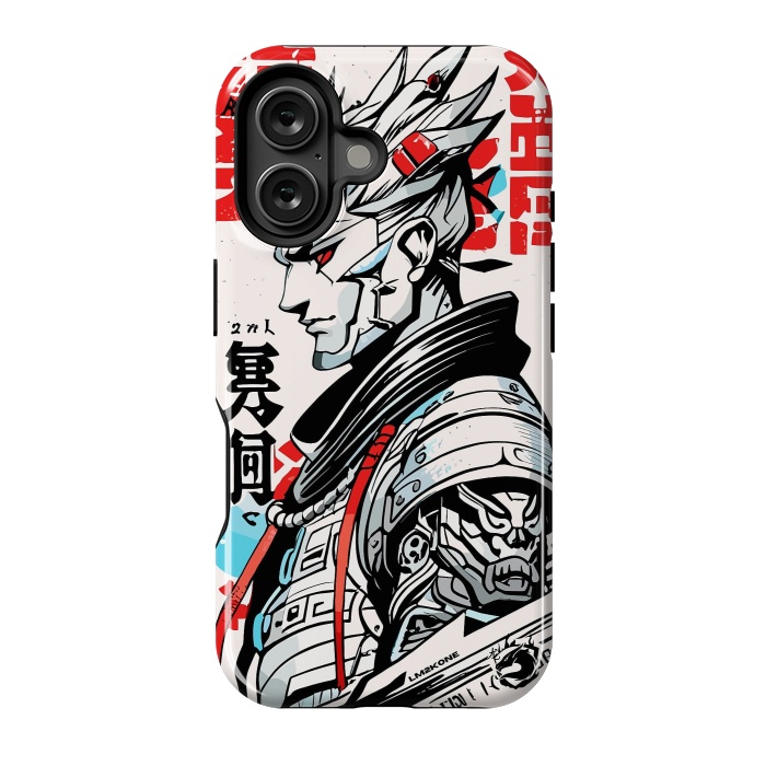 iPhone 16 StrongFit Warrior Japan Kanji by LM2Kone