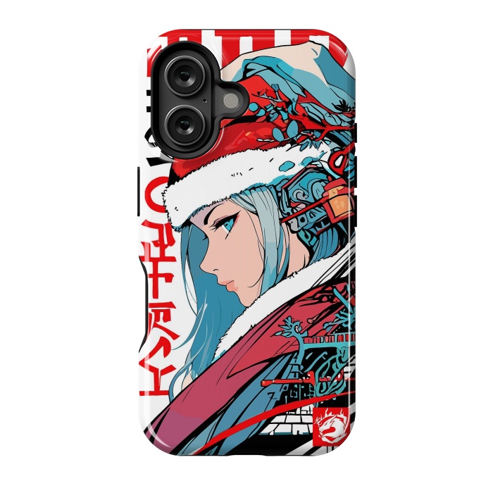 iPhone 16 StrongFit Japan Christmas Girl by LM2Kone