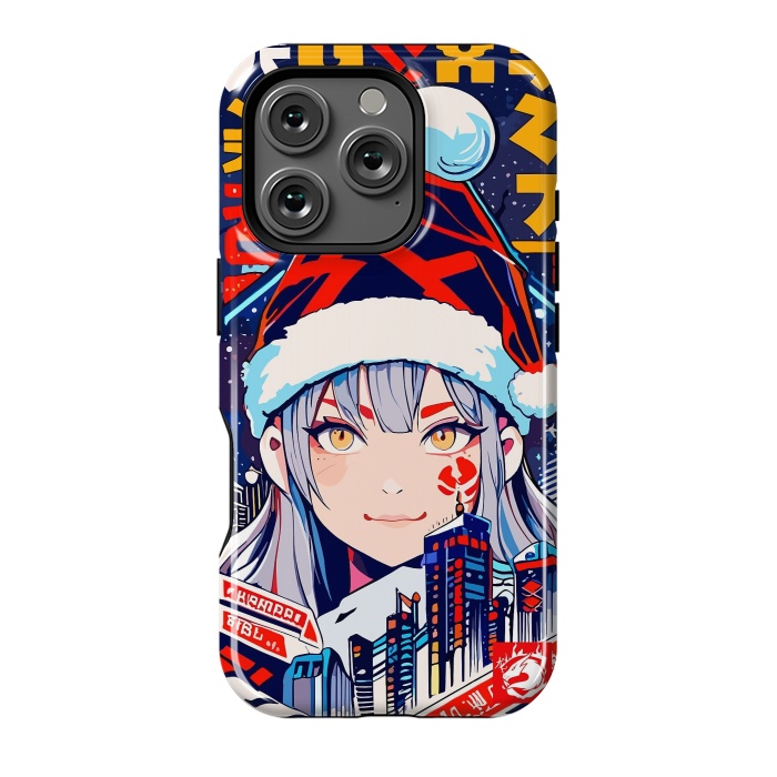 iPhone 16 Pro StrongFit City Christmas Girl by LM2Kone