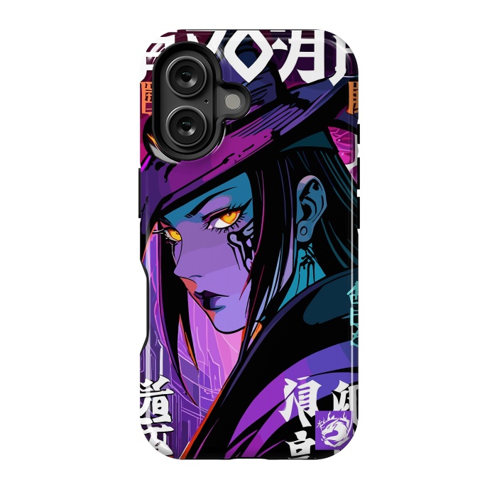 iPhone 16 StrongFit Halloween Purple Witch by LM2Kone