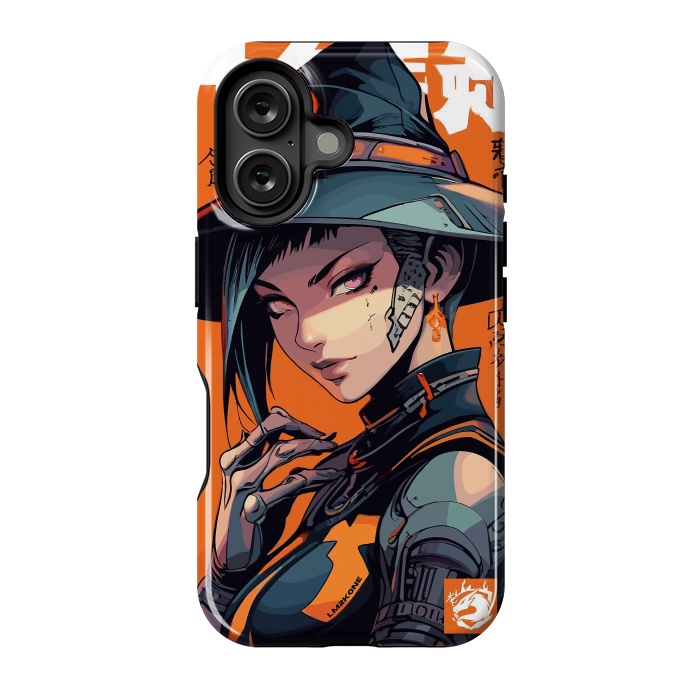 iPhone 16 StrongFit Orange Halloween Witch by LM2Kone