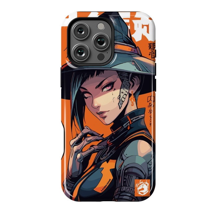 iPhone 16 Pro Max StrongFit Orange Halloween Witch by LM2Kone